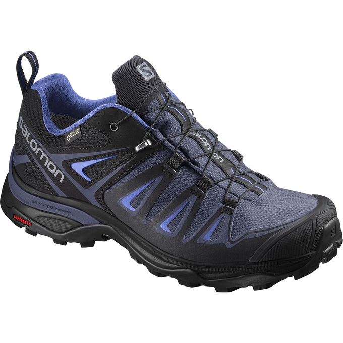 Chaussures De Randonnée Salomon Femme Bleu Marine / Noir - Salomon X ULTRA 3 GTX® W - France (6841-Z